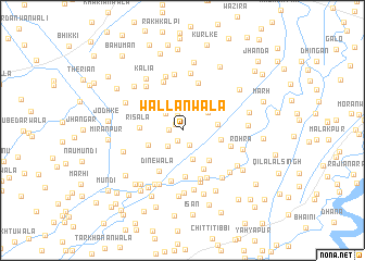 map of Wallānwāla