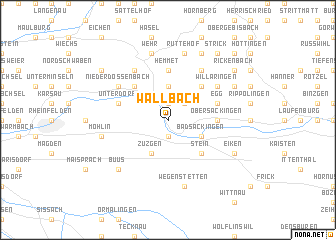 map of Wallbach
