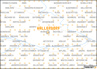 map of Wallerdorf