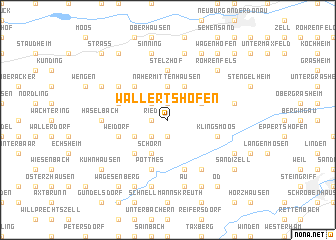 map of Wallertshofen