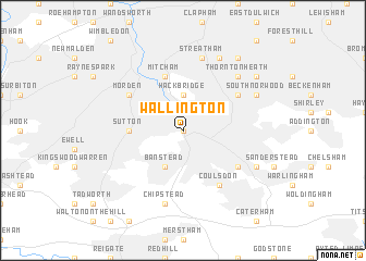 map of Wallington
