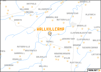 map of Wallkill Camp