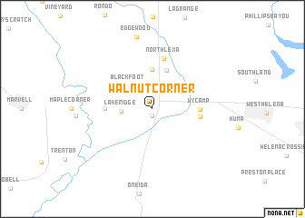 map of Walnut Corner