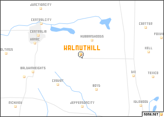 map of Walnut Hill