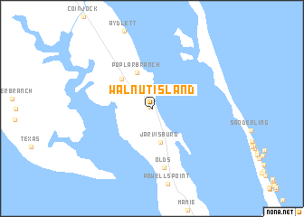 map of Walnut Island