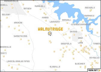 map of Walnut Ridge