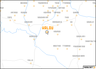 map of Walou