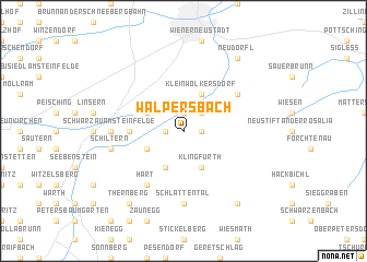 map of Walpersbach