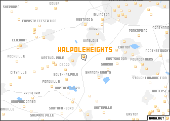 map of Walpole Heights