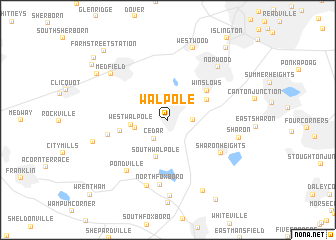 map of Walpole