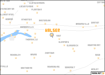 map of Walser