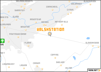 map of Walsh Station
