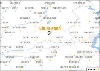 map of Walsleben