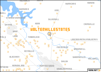 map of Walter Hill Estates