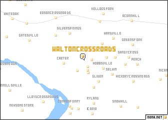 map of Walton Crossroads