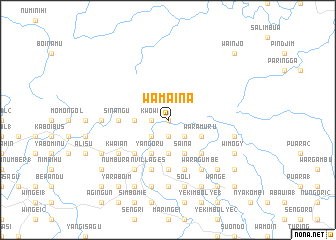 map of Wamaina