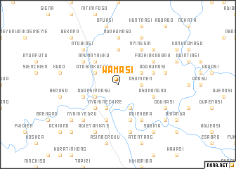 map of Wamasi