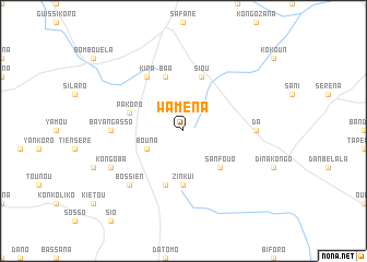 map of Waména
