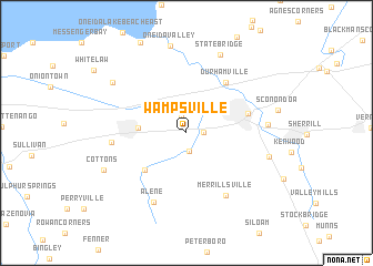 map of Wampsville