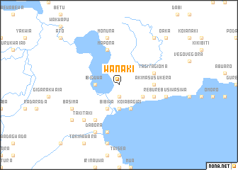 map of Wanaki