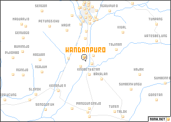 map of Wandanpuro