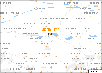 map of Wandlitz