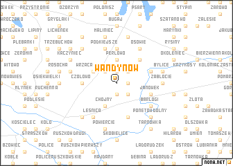 map of Wandynów