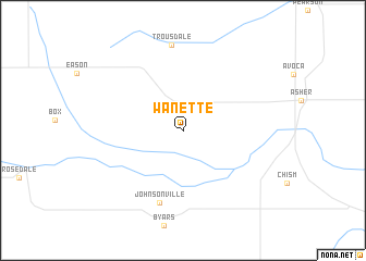 map of Wanette