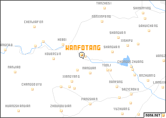 map of Wanfotang