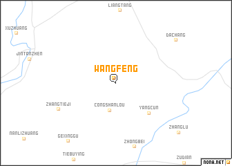 map of Wangfeng