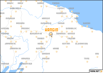 map of Wangin