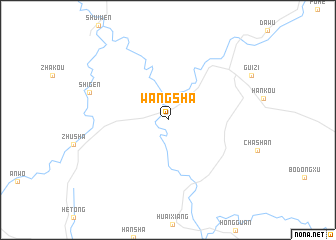 map of Wangsha