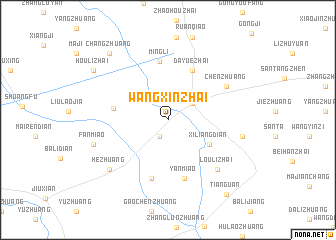 map of Wangxinzhai