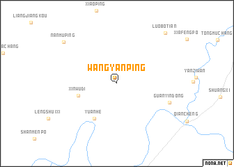 map of Wangyanping