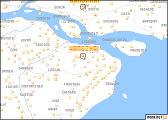 map of Wangzhai