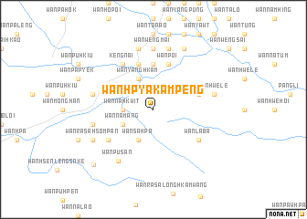 map of Wān Hpya-kampeng