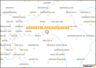 map of Wān Hpya-lōng-hūnghkam