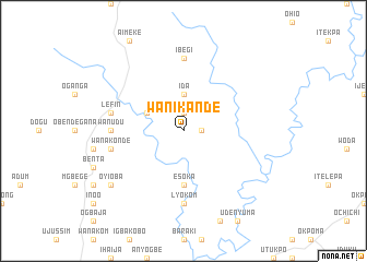 map of Wanikande