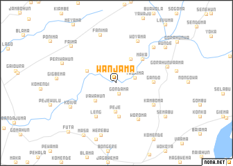 map of Wanjama