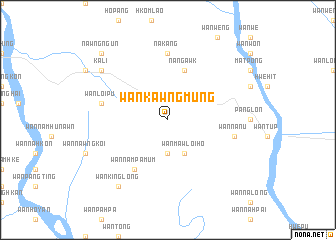 map of Wān Kawngmūng