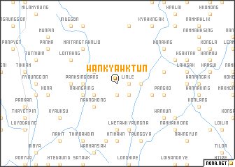 map of Wān Kyawk Tun