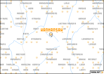 map of Wān Mansaw