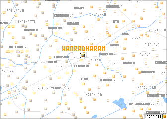 map of Wān Rādha Rām