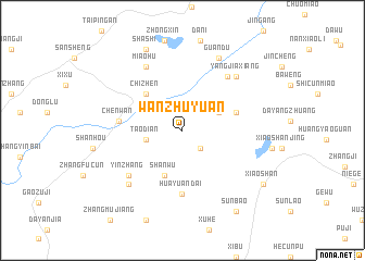 map of Wanzhuyuan