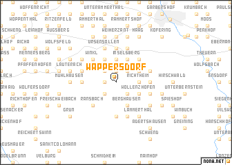 map of Wappersdorf
