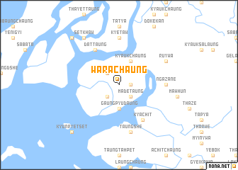 map of Warachaung