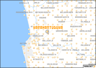 map of Warahantuduwa