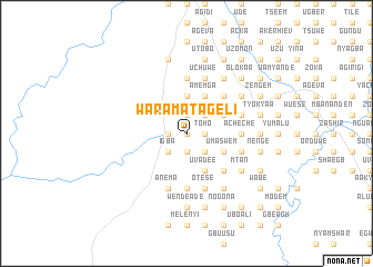 map of Wara Matageli