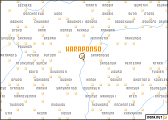 map of Waraponso