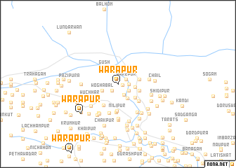 map of Wārapur